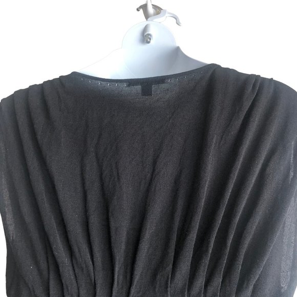 Banana Republic Womens Knit Dress Tank Top Size XL Black Lined Silk Rayon Shaped - Picture 12 of 12